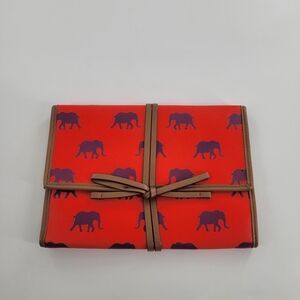 Stella & Dot Jewelry Organizer Travel Bag Pouch Elephant Print